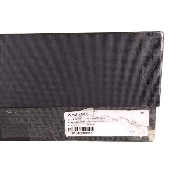 Amiri Double-buckle Combat Boots 39 9 Black New - Picture 13 of 15